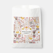 水彩パーソナライズされた秋手絵を描要素 フェイバーバッグ (正面)