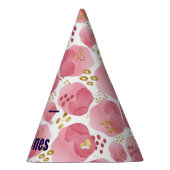 水彩パーソナライズドバースデーコーンハット パーティーハット (右)