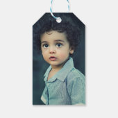 水彩パーティー動物フォトバースデーパーティー ギフトタグ (裏面)