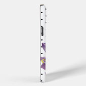 水彩パープルアイリス白黒水玉模様 Case-Mate iPhoneケース (裏面 / 右)