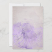 水彩パープルアメジストクリスタル 招待状 (裏面)