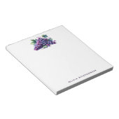 水彩パープルグレープバンチ名前をカスタムする ノートパッド (アングル)
