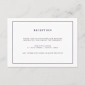 水彩パープルジオード | 結婚式の披露宴 エンクロージャーカード (正面)