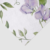 水彩パープルスイートピーの花 薄葉紙 (詳細)