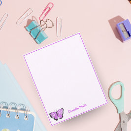 水彩パープルバタフライパーソナライズされた名