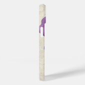 水彩パープルパニかわいらしーフローラパーソナライズされた Case-Mate iPhoneケース (裏面 / 右)