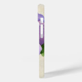 水彩パープルパニかわいらしーフローラパーソナライズされた Case-Mate iPhoneケース (裏面 / 左)