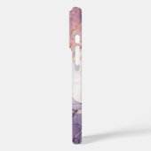 水彩パープルピンクアルコールインク金ゴールドグリッターC Case-Mate iPhoneケース (裏面 / 左)