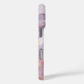 水彩パープルピンクアルコールインク金ゴールドグリッターC Case-Mate iPhoneケース (裏面 / 右)