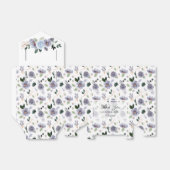 水彩パープルフラワーギフトボックス フェイバーボックス (折り畳みなし)