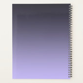 水彩パープルフラワーズプランナー プランナー手帳 (裏面)