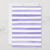 水彩パープルフラワーズ金ゴールドフレームキンセアニェラ サンキューカード (裏面)