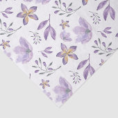 水彩パープルフラワーティッシュペーパー 薄葉紙 (詳細)