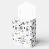 水彩パープルフラワーフェイバーボックス フェイバーボックス (オープン)