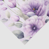 水彩パープルフローラティッシュペーパー 薄葉紙 (詳細)