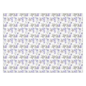 水彩パープルフローラパーティーホームデコレーション テーブルクロス (正面(横))