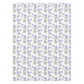 水彩パープルフローラパーティーホームデコレーション テーブルクロス (正面)