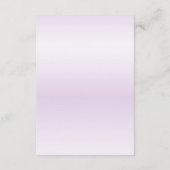 水彩パープルフローラ詳細エンクロージャカード エンクロージャーカード (裏面)