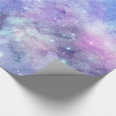 水彩パープルブルーとピンク ラッピングペーパー (角)