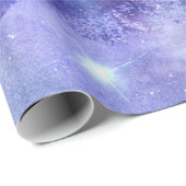 水彩パープルブルーとピンク ラッピングペーパー (ロールコーナー)