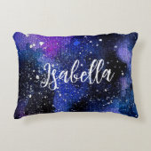 水彩パープルユニバース アクセントクッション (正面)