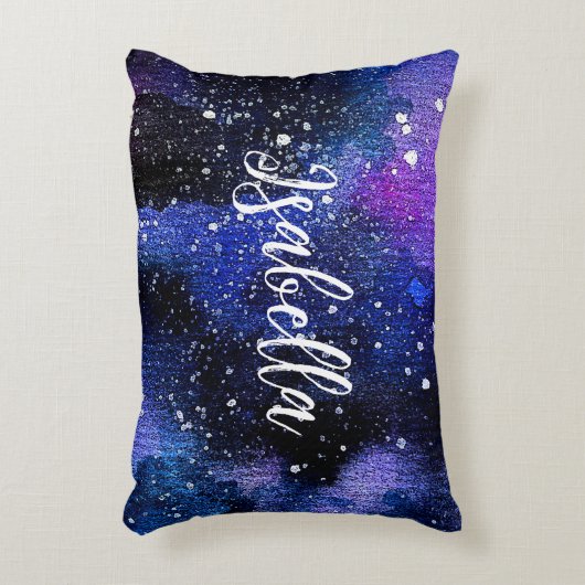 水彩パープルユニバース アクセントクッション (正面(垂直))