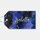 水彩パープルユニバース ギフトタグ (裏面横)