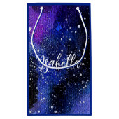 水彩パープルユニバース スモールペーパーバッグ (裏面)