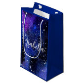 水彩パープルユニバース スモールペーパーバッグ (正面アングル)