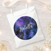 水彩パープルユニバース フェイバーバッグ (クリップ留めされた状態)