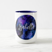 水彩パープルユニバース マグカップ (中央)
