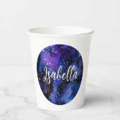 水彩パープルユニバース 紙コップ (裏面)