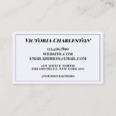 水彩パープルラベンダー名刺 名刺 (裏面)