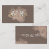 水彩パープルロゴバラ金ゴールドパープルスモーク 名刺 (正面/裏面)