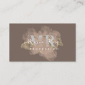水彩パープルロゴバラ金ゴールドパープルスモーク 名刺 (正面)