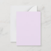 水彩パープルワイルドフラワーメドウ ノートカード (裏面)