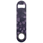 水彩パープル葉ズパターン スピード栓抜き (裏面)