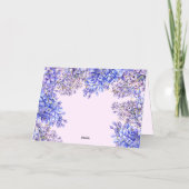 水彩パープル薄紫花母の日金ゴールド 箔シーズンカード (裏面)