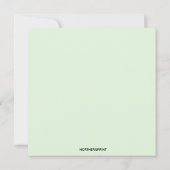 水彩パープル藤の花の結婚式招待状 招待状 (裏面)