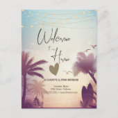水彩パームズビーチ 案内ポストカード (正面)