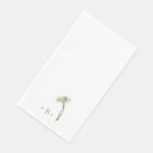 水彩パームツリーグリーンモノグラム (コーナー)