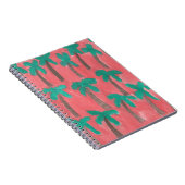 水彩パームツリーパターン ノートブック (右側)