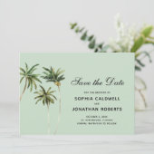 水彩パームツリー シンプルトロピカル セーブザデート (スタンド正面)