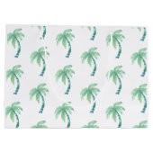 水彩パームツリー ラージペーパーバッグ (裏面)