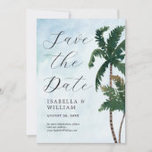 水彩パームツリー Save The Date セーブザデート (正面)