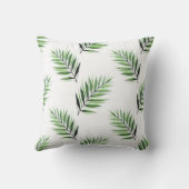 水彩パームパターン クッション (裏面)