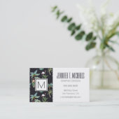 水彩パームパターン|モノグラム 名刺 (スタンド正面)