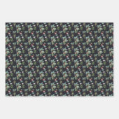 水彩パームパターン ラッピングペーパーシート (正面2)