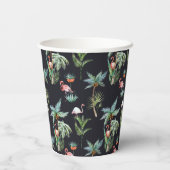 水彩パームパターン 紙コップ (裏面)