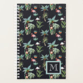 水彩パーム模様 |イニシャル プランナー手帳 (正面)